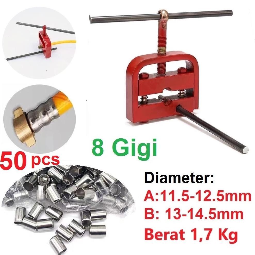 Alat Tekan Klem Clamp Tekan Press Selang Nepel Neppel Kompresor Hidrolik Rem Penyusut Diameter 11mm 