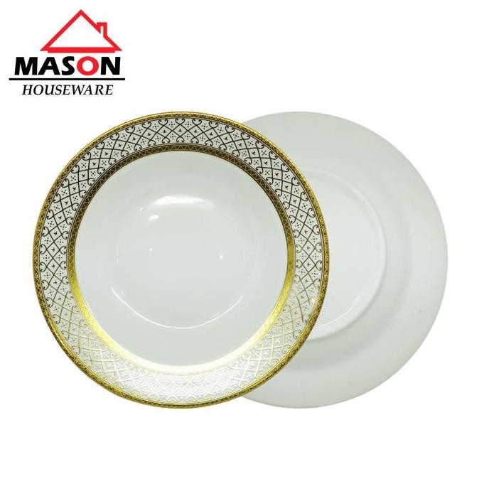 MASON SET HAMPERS/ PIRING KERAMIK/PIRING SAJI/PIRING SALAD/ PIRING CEPER/ MANGKUK/ PIRING SEGI/ SET 