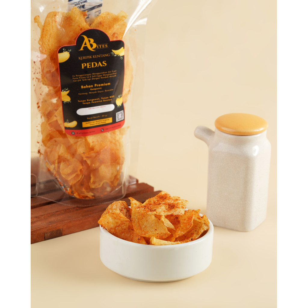 

Homemade Keripik Kentang Potato Chips Rasa Pedas Air Fryer Enak Gurih No Msg