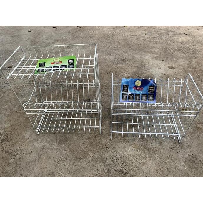 TERBARU - RAK SUSUN KAWAT SERBAGUNA susun 3 - RAK PIRING BAHAN KAWAT