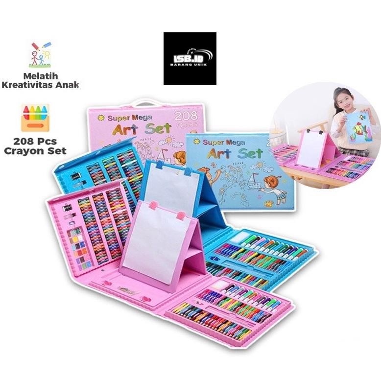 

Berkualitas Art Set 208Pcs / 150Pcs / 86Pcs / 68Pcs / Crayon Mewarnai / Pensil Warna Crayon Set - Crayon Mewarnai - Pensil Promo