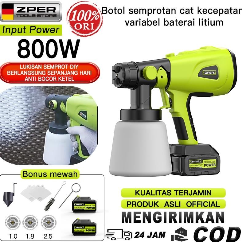 ZPER Alat cat Semprot  listrik spraygun kompresor mini cat airbrush semprot cat baterai Kompresor al