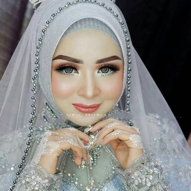 Veil Slayer Pengantin Muslimah Mutiara Veil Pengantin Hijab Mutiara Sleyer Panjang Hijab Jilbab Peng