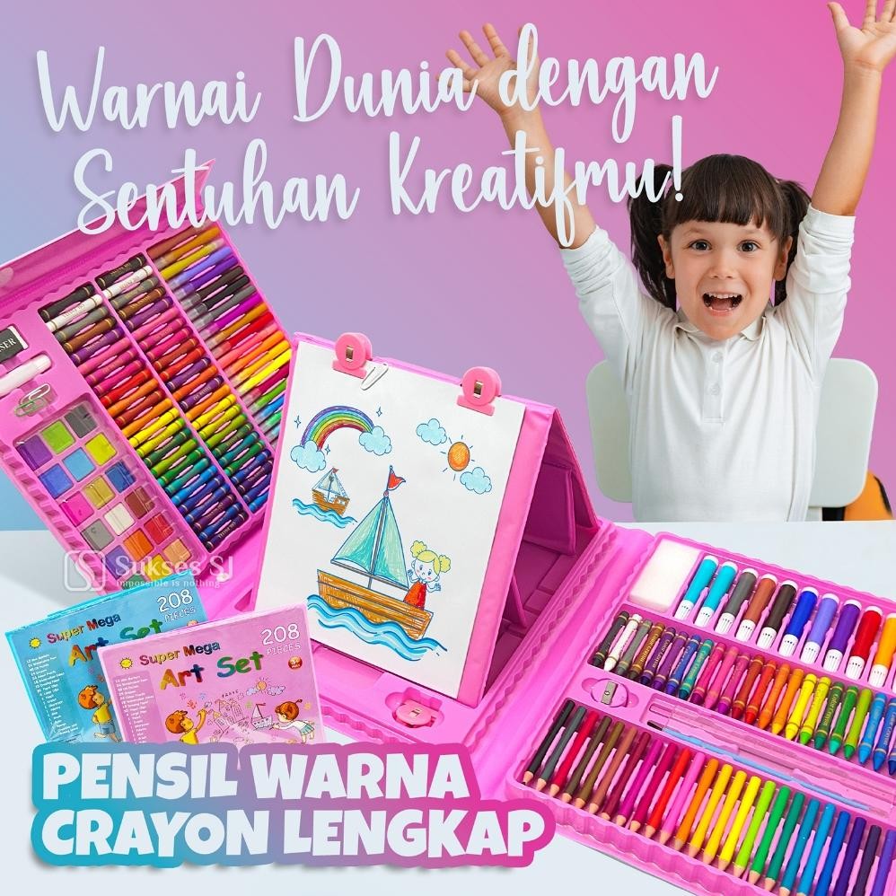 

Premium Crayon 208 / Crayon Pensil Warna Art Set Pensil Warna Crayon Diskon