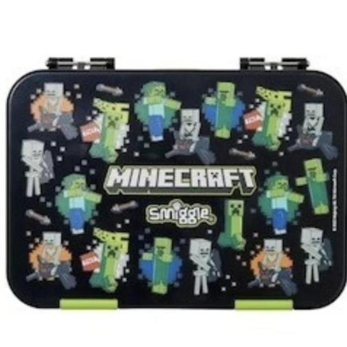 Smiggle Minecraft Bento Box/Kotak Makan Minecraft/Kado/Ori