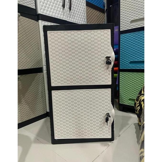 Lemari Plastik Pintu 1 Susun 2 Slap sapporo