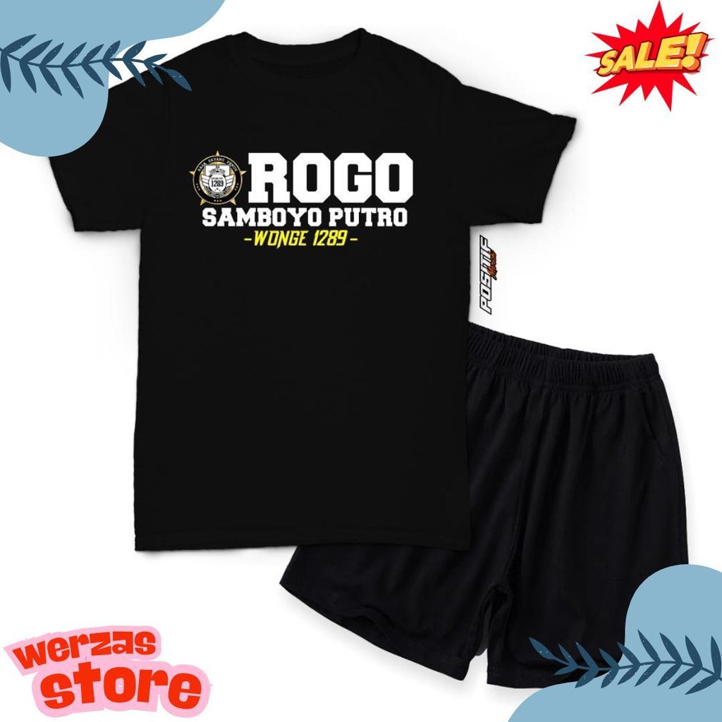 Cod Baju Kaos Setelan Anak Rogo Samboyo Putro Jaranan Bantengan