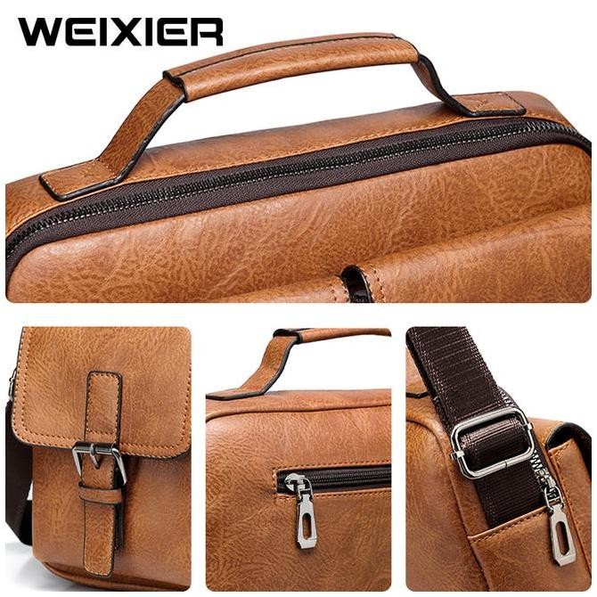 Weixier 9558 Tas Selempang Kulit Pria Messenger