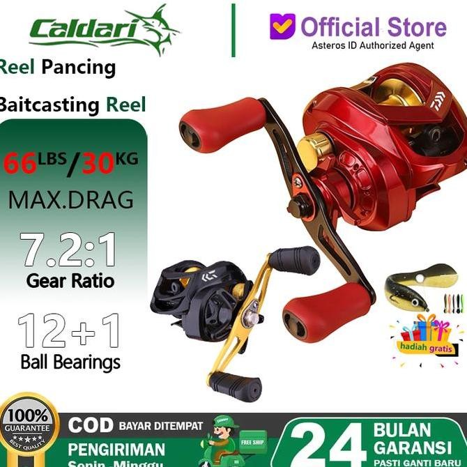 DAIWA fishing reel pancing Reel Baitcasting eel Fishing reel reel bc murah Metal baitcast reel High 