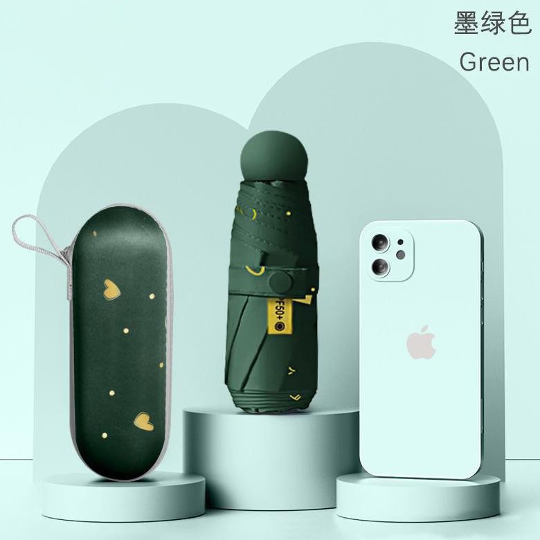 Pilih Lokal Payung Lipat Mini Premium Dengan Lapisan Anti Uv Free Dompet Kapsul Promo Spesial