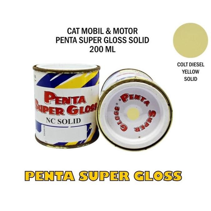 ] CAT PENTA COLT DIESEL YELLOW 2548 200 gram - cat penta kuning - cat penta yellow - cat mobil kunin