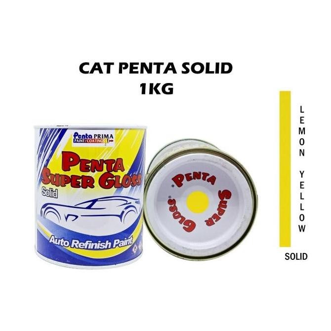 :<:<:<:<] CAT PENTA LEMON YELLOW 322T 1 Kg - cat kuning lemon - cat mobil kuning lemon - cat penta k
