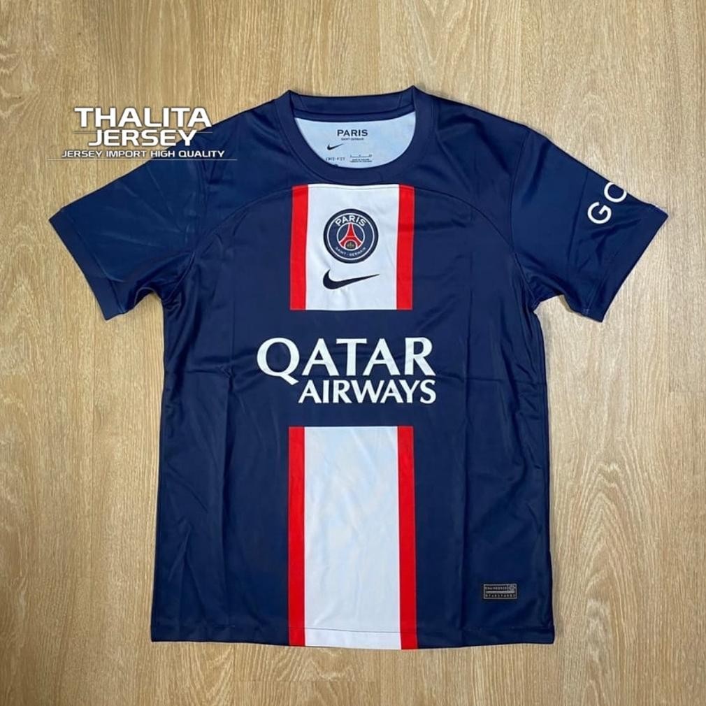 (Terbaru) Jersey Baju Sepak Bola Futsal PSG Home 2022/2023 Grade Ori (Terlaris)
