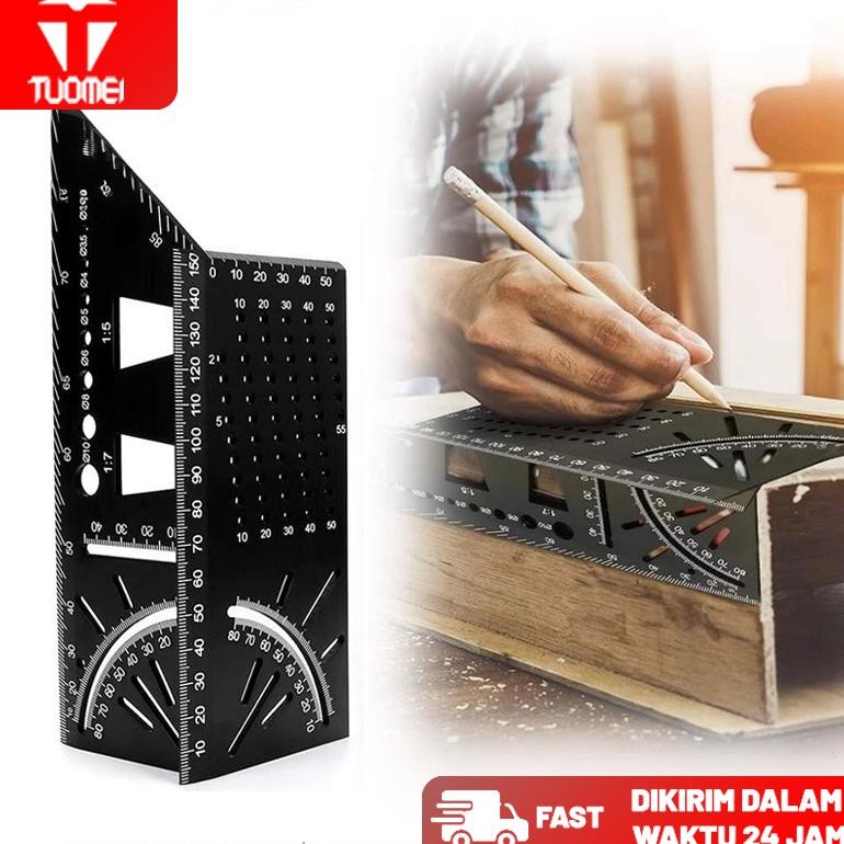 

Penggaris Segita Marking Ruler 3D Mitre Angle Speed Square