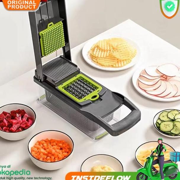 Potato Chipper Alat Pemotong Stik Kentang Goreng Potong Kentang Sayur Wortel Bawang Kripik