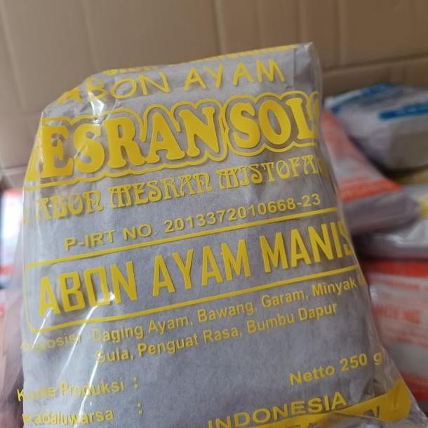 

Abon Ayam Mesran Solo