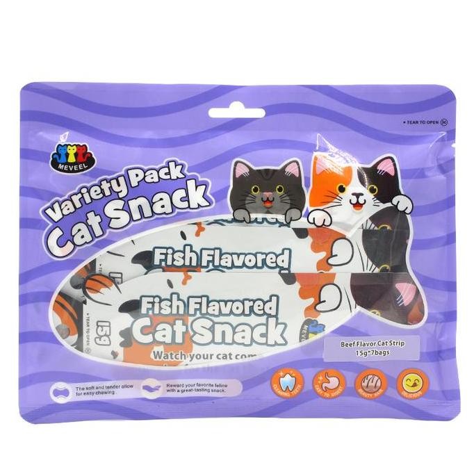 Meveel Cat Snack Snack Kucing Strip