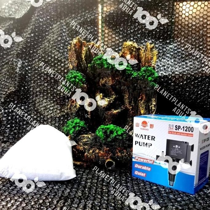 Lengkap Air Terjun Miniatur Waterfall M / Hiasan / Relief Aquarium