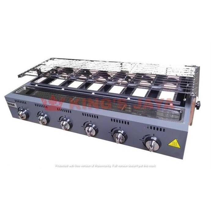 Gas Roaster 6 Tungku GETRA OL-6B / Alat Pemanggang 6 Tungku CO