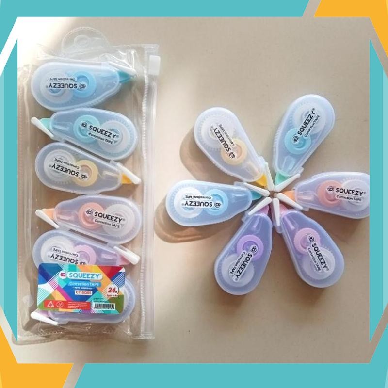 

Terbaik TIPE-X Kertas Correction Tape Squeezy CT-SQ05 ( Set 6 Pcs ) [ Original ] QLE-73