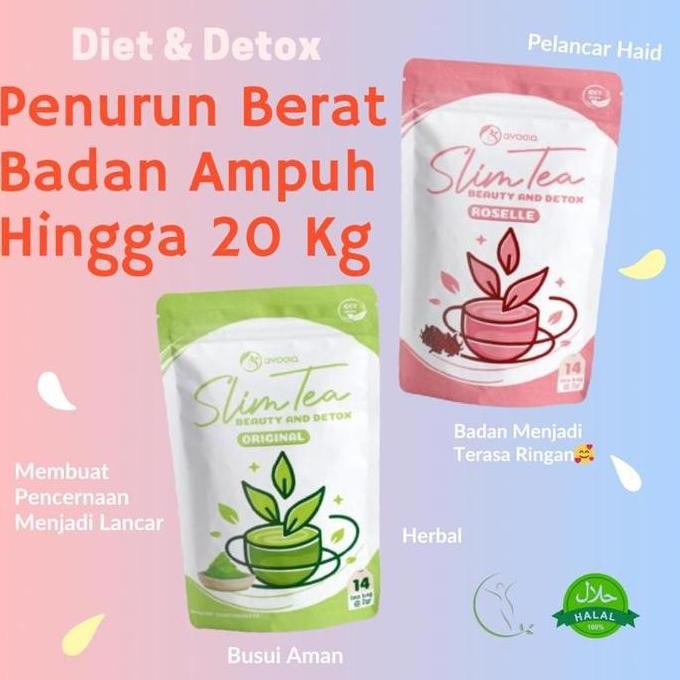 [BPOM] TEH HERBAL PELANGSING DAN PELUNTUR LEMAK/ SLIMTEA BEAUTY & DETOX/ PELANGSING HERBAL/ TEH PELA