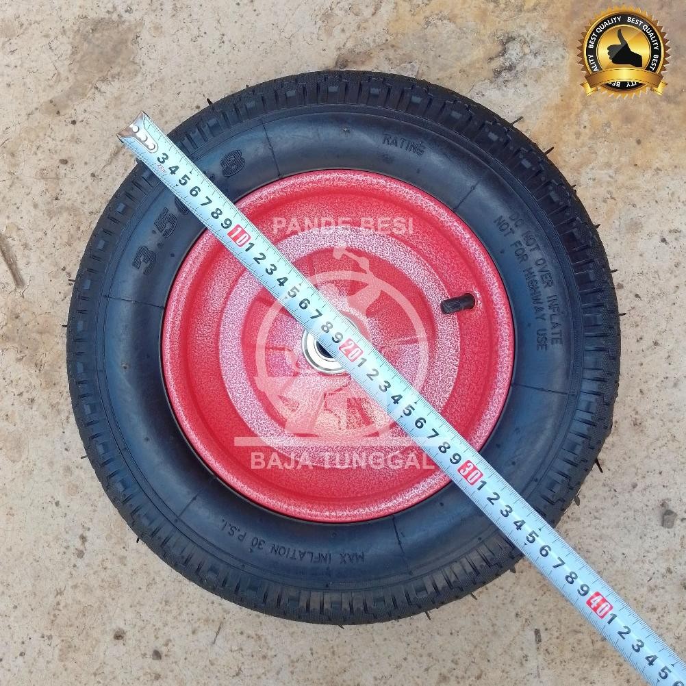 Promo Ban Gerobak Isco Hidup Komplit Jumbo Original / 3.50-8 / Roda Gerobak Sorong Berkualitas Terba