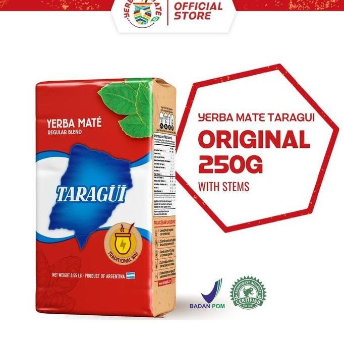 

welcome to tahuan jaya Taragui Yerba Mate Original with stems 250g | Teh Botanikal Argentina