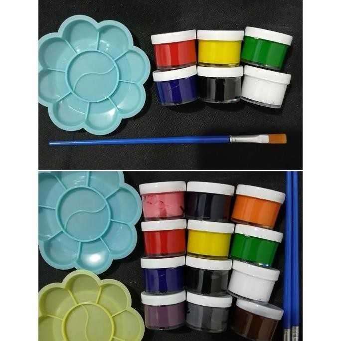 

Paket Isi PALET, CAT LUKIS ACRYLIC 10 ML 6 dan 12 warna FREE KUAS ( PROMO PEMBELIAN 10 PAKET FREE GAMBAR 2000 - 3000 GAMBAR )