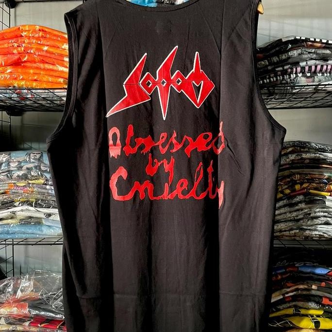 ready  Kaos Sodom / Tank Top Band Sodom/ Sodom Tank Tshirt - Obsessed By Cruelty