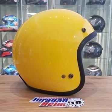 Ready Helm Zeus ZS385 Yellow Retro Classic
