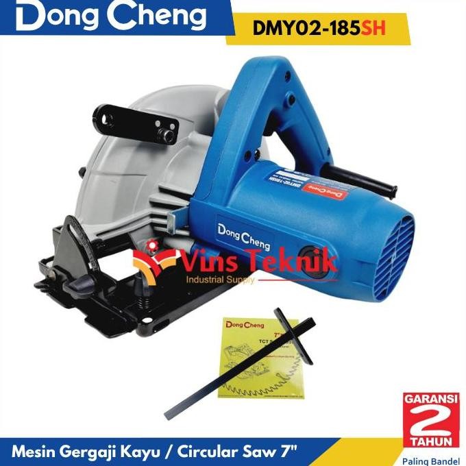 Mesin Gergaji Circular Saw 7Inch Dmy02-185Sh Dongcheng Dmy02-185