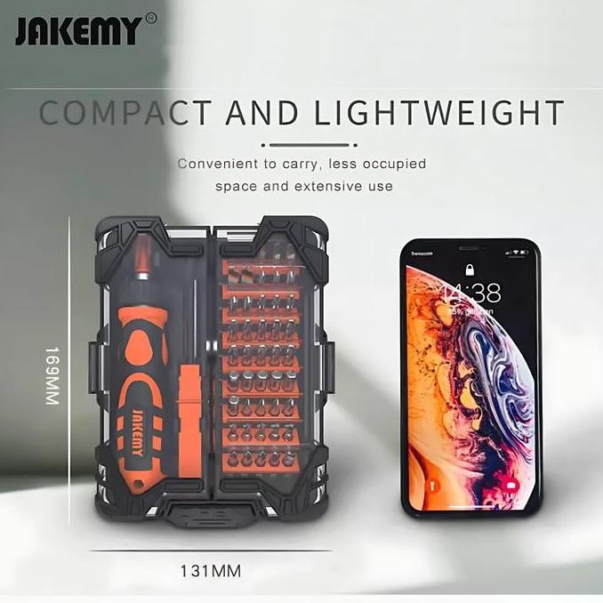 Jakemy Jm-6124 48 In 1 Household Ratchet Screwdriver Torx Tool Set