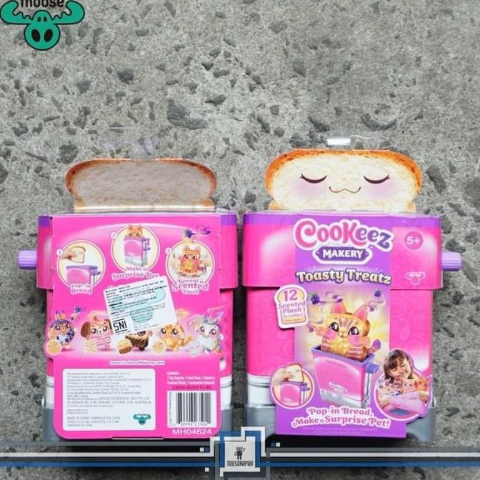 TERMURAH - Cookeez Makery Toasty Treatz Toaster with Scented Plush Mainan Toaster