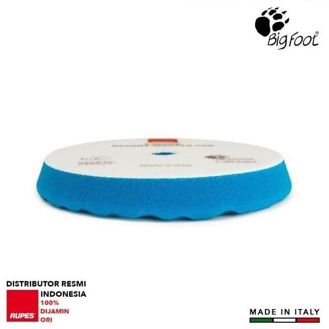 Exa Busa Mesin Poles Mobil 5 Inch - Rupes Wf150S Waffle Blue Coarse Rotary