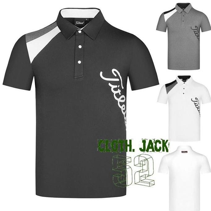 Polo shirt Titleist Kaos Titleist Kaos Golf Baju Golf Seragam Golf DS