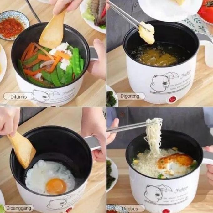 Panci Elektrik Multifungsi Serbaguna Panci Listrik Goreng Dan Kukus