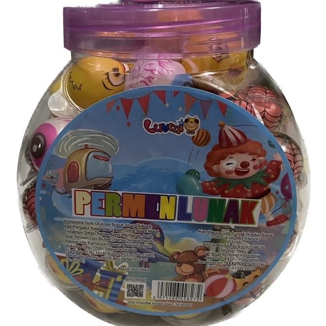

Permen Bola Lunak Jelly Isi 50 Pcs Lunak Mini Isi 120
