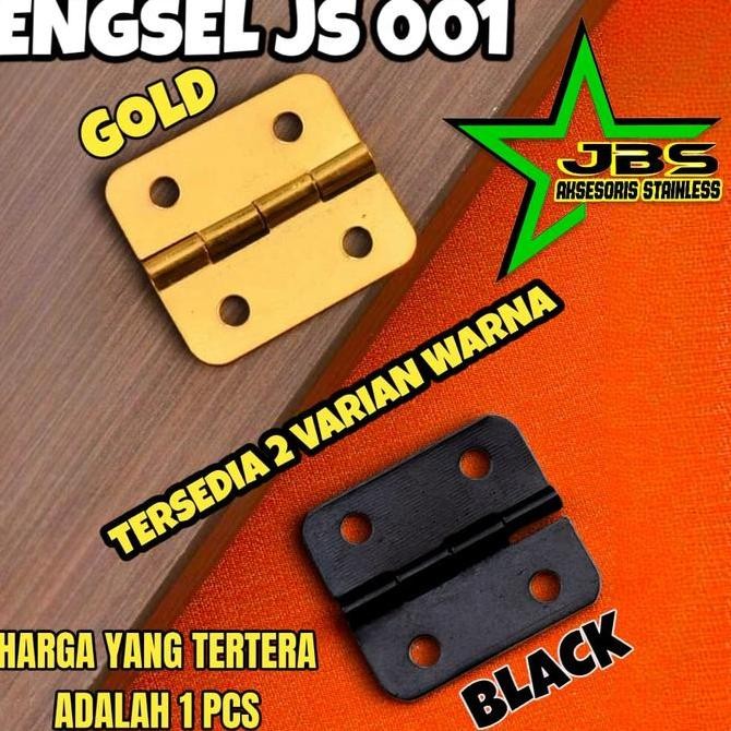 '+'+'+'+] ENGSEL KUPU KOTAK (JS001) 1,6x1,3CM - KUPU KECIL UNTUK FURNITURE DAN DEKORASI