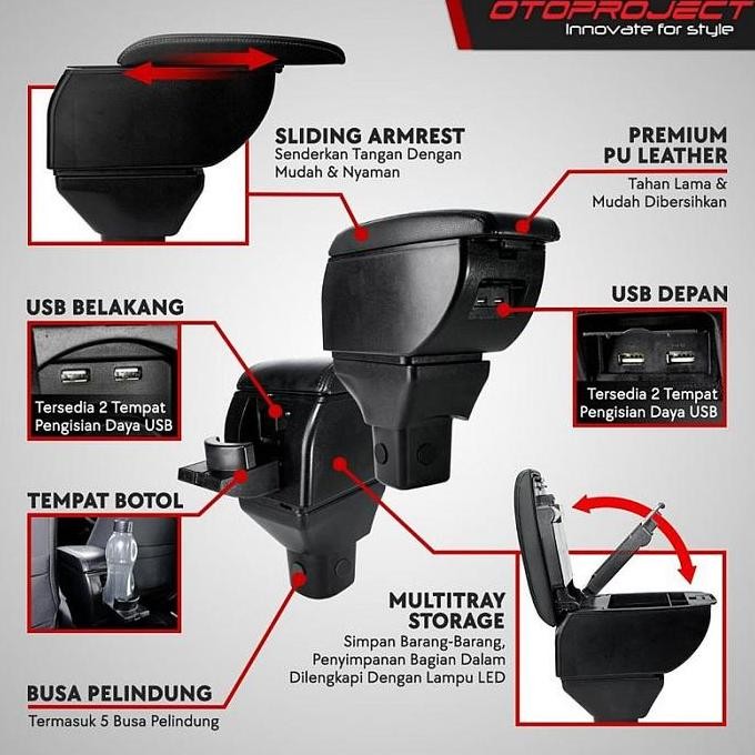 Console Box Armrest V3 Otoproject All New Brio