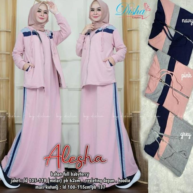 ALESHA SET OLAHRAGA SYARI MUSLIM ROK SPORT GAMIS OLAHRAGA SET