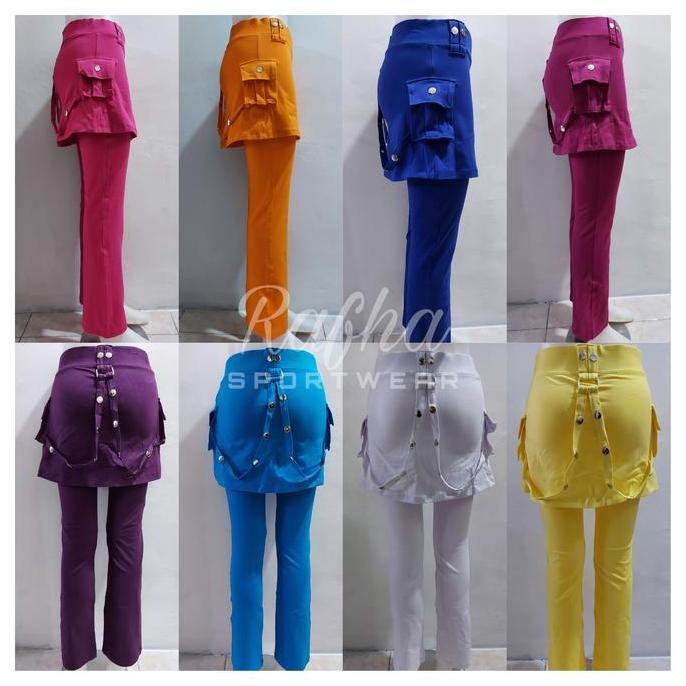 Celana Senam/Celana Senam CBR Rok Kantong Rantai Katun Spandek Super