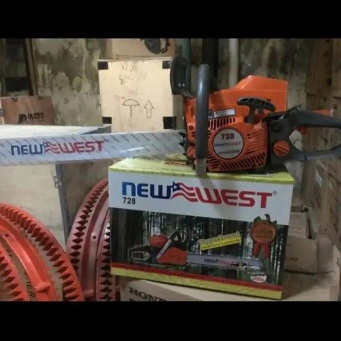 langsung order saja] Gergaji mesin chainsaw new west 728 / 26 inch