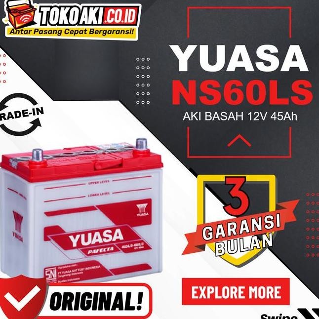 Aki Nissan Latio 20112016 Yuasa Ns60Ls 45Ah