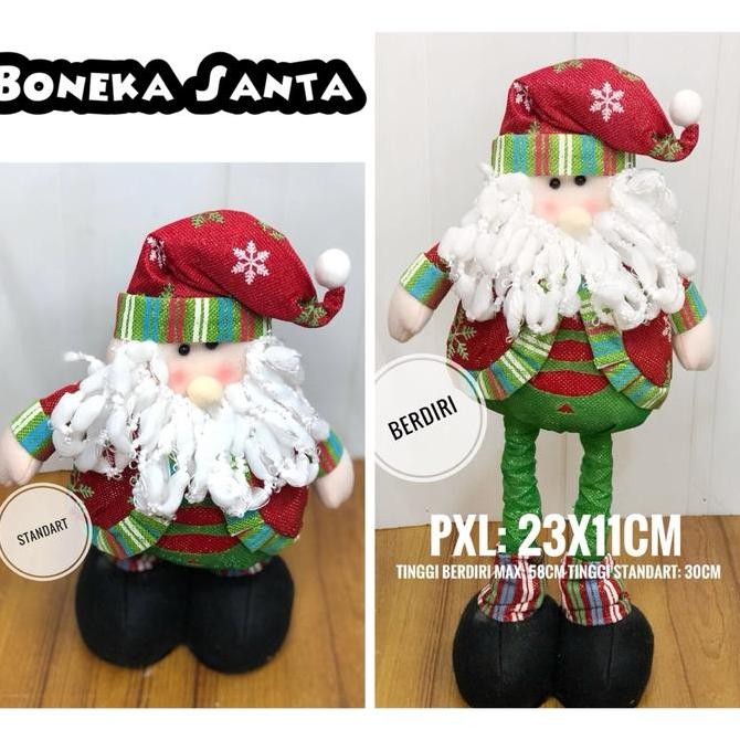 Mainan natal boneka santa claus / hiasan natal boneka santa claus