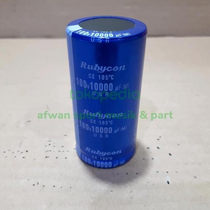 ELCO /Capacitor 10000 UF -100 Volt Original Rubycon .