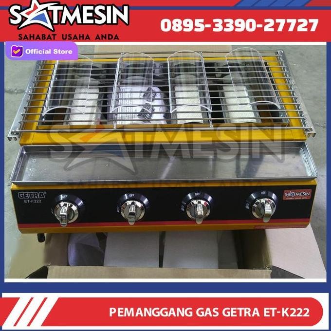PROMO DISKON - Mesin Pemanggang Sosis Bakar 4Tungku (ETK-222) Getra Khusus JKT