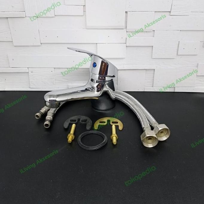 TERMURAH - KRAN KERAN WASTAFEL SINK ZINK CUCI TANGAN AIR PANAS DINGIN MODEL TOTO