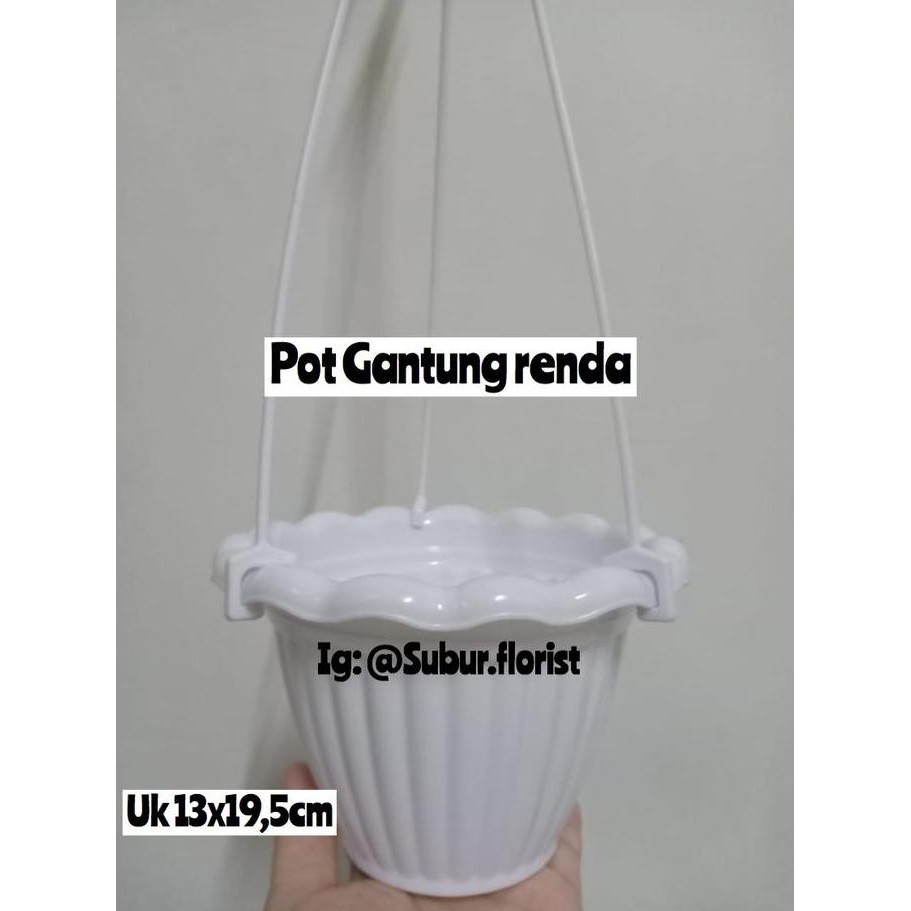 Pot Bunga Gantung enoki no 4 / Vas Bunga Gantung Enoki no 4 12pc