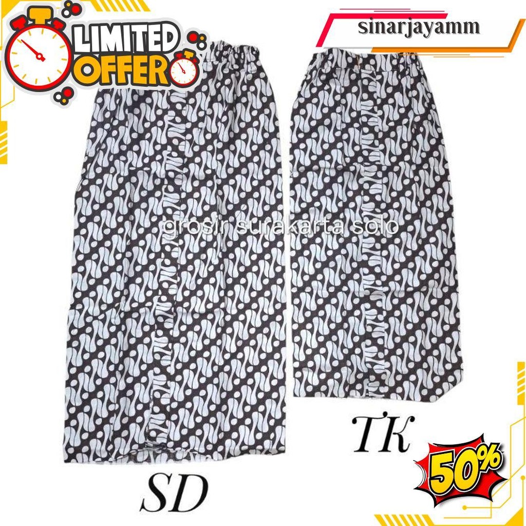 Rok Wiru Anak Tk/Sd / Rok Instan Wiru Jarik Anak / Rok Batik Wiru Instan Bisa Cod