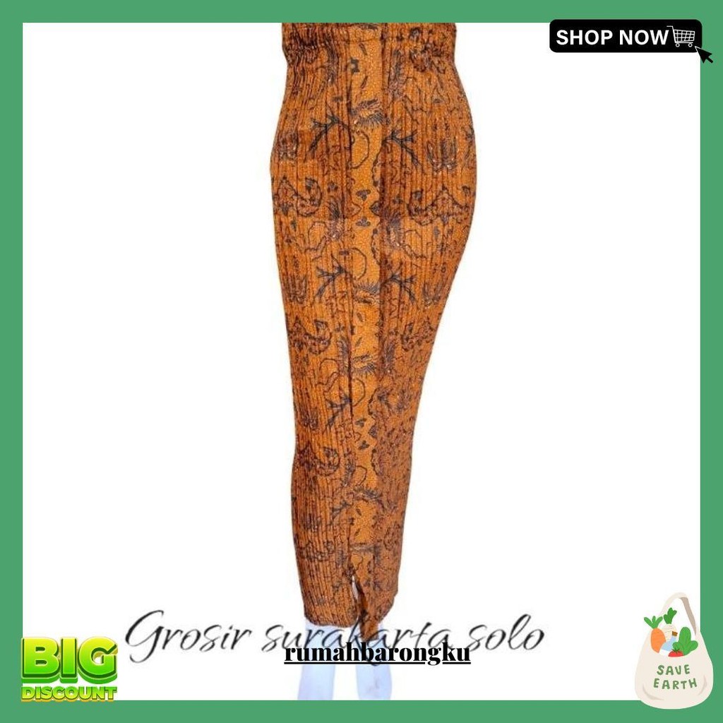 Rok Plisket Batik Motif Wahyu Tumurun / Rok Plisket Batik Wiru Termurah Banget